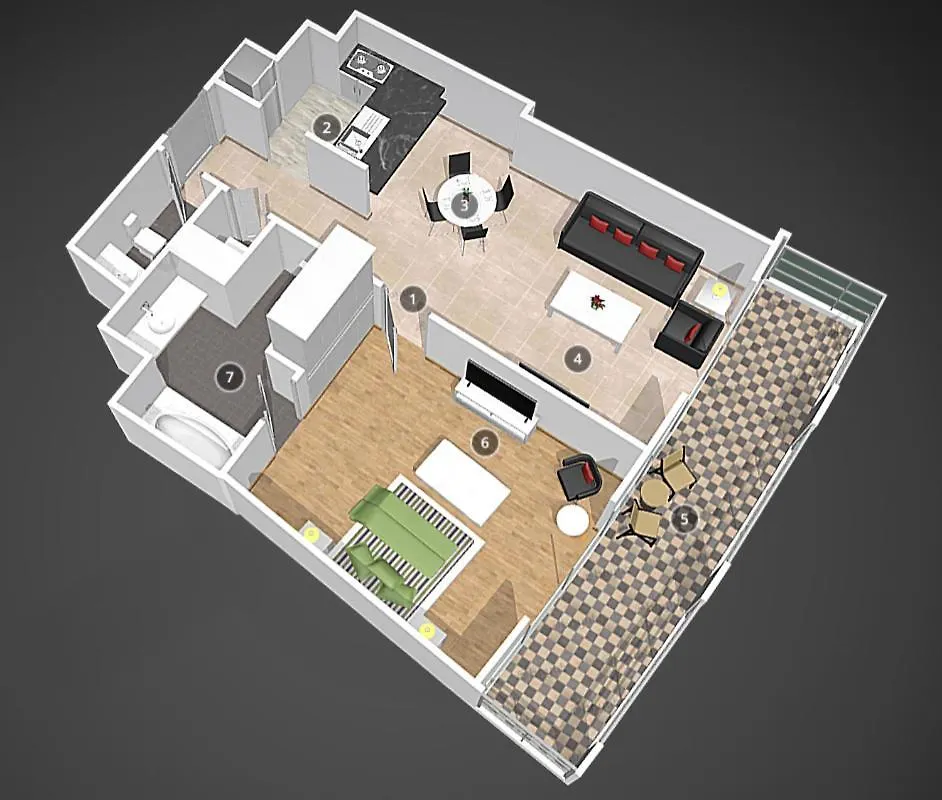 Cozy 1Br With Balcony Great View, Damac Towers Apartment Dubai United Arab Emirates
